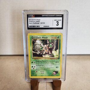 Pokemon Gym Challenge Giovanni's Pinsir 24/132 - CGC 3